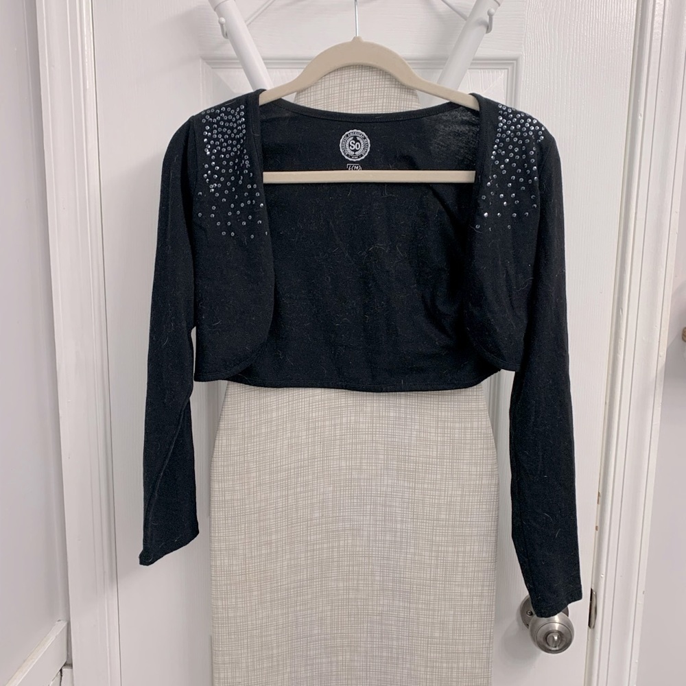 Girls Black Cardigan